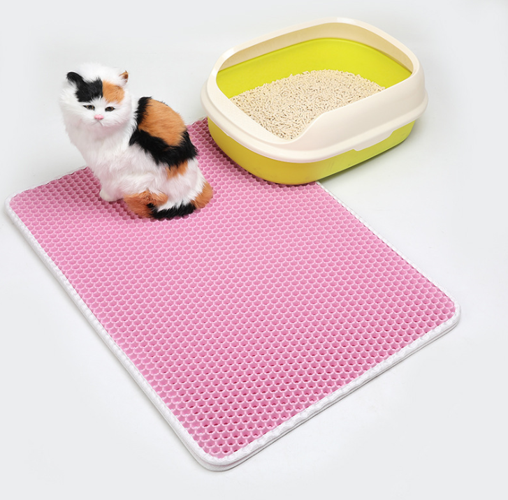 Waterproof EVA Double Layer Pet Cat Litter Box Mat