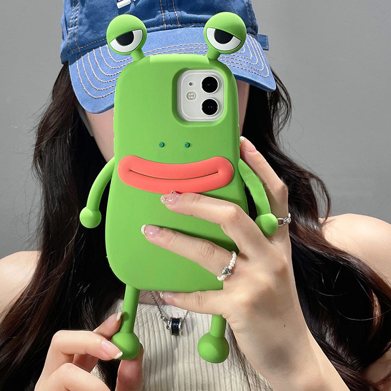 Silicone 3D Frog Phone Case For IPhone
