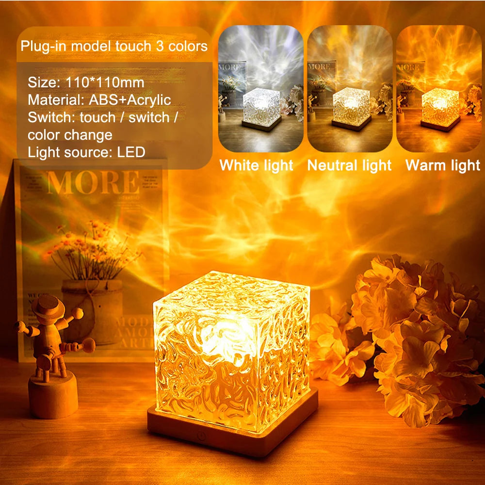 Aurora Glow Lamp Cube