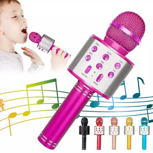 Kid's Karaoke Bluetooth Speaker Bundle: Mic & Voice Changer!