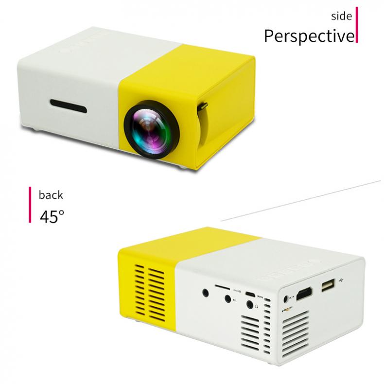 YG300 Pocket Projector Portable Mini LED HD 60 Inch