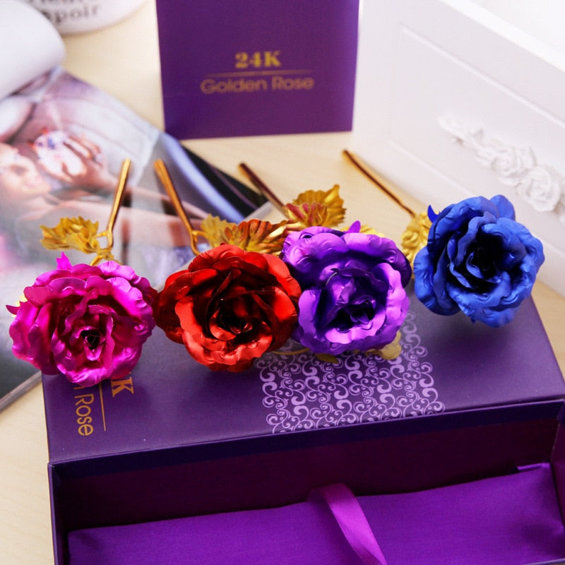 Gold Rose Flower 24k Gold Plated - 33% Off Today