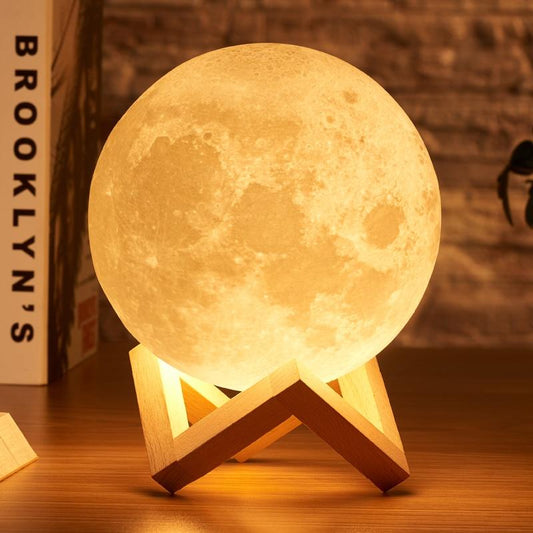 Moon Lamp Light 3D Rechargeable 3 Colors - 42% Off